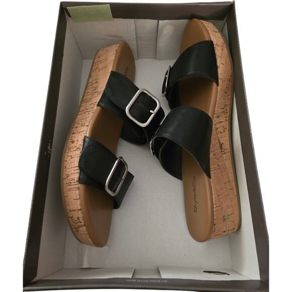 Style & Co. Temppestt Open-Toe Double Buckle Slide Sandals – New – Size 7 - Picture 2 of 6